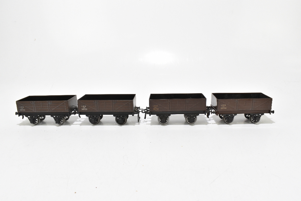 BASSETT-LOWKE; six LMS coal trucks and a BR 'Insul-Meat' wagon FM 12612B (7).Additional - Image 2 of 7