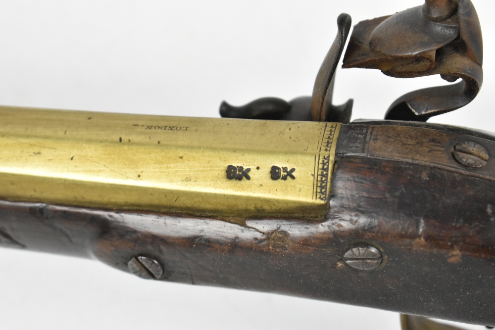 CONWAY; a 19th century brass barrelled blunderbuss, inscribed maker's name to the lock plate, the - Image 9 of 14