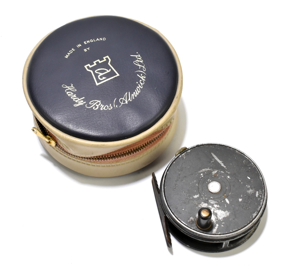 HARDY BROTHERS; The Perfect fly reel, diameter 8cm. Additional InformationFitted in later case,