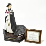 ROYAL WORCESTER; a limited edition figure, 'H.M Queen Elizabeth II', 145/250, modelled by Ronald Van