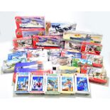 AIRFIX; a group of boxed kits including A50014 Messerschmitt Bf109F-4 Super Marine Spitfire mk Vb,