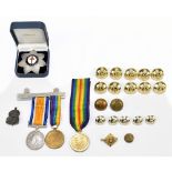 A WWI War and Victory duo awarded to 406060 Private A. Marshall Liverpool Regiment (replacement