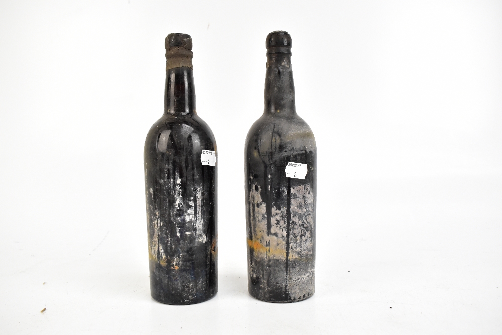 PORT; two bottles of Croft 1955 (lacking labels) (2).Additional InformationBottles dirty and - Image 2 of 4