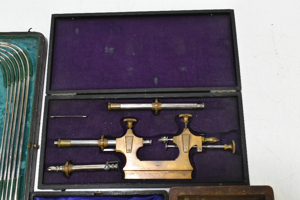 ARNOLD & SONS LONDON; a stainless steel cased catheter set, together with a smaller cased example, - Image 3 of 5