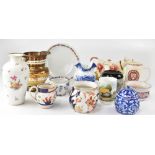 A quantity of ceramics to include a Copeland Spode 'Chinese Rose' pattern part tea set,