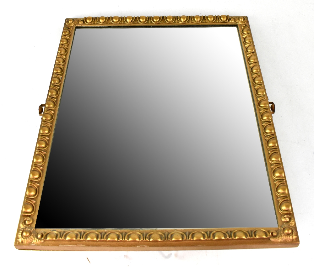 Three gilt framed wall mirrors to include an easel-backed example with a hanger and one repurposed - Image 3 of 4