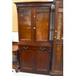 A Victorian mahogany chiffonier bookcase,