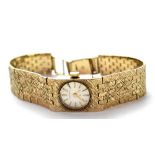 Hamilton; a 1970s ladies' 9ct gold wristwatch, manual wind movement,