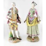 Two early 20th century large Meissen figures,