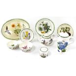 A Portmeirion 'Botanical Ware' part tea, coffee and dinner service comprising plates, bowls,