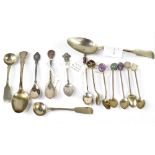 Three Continental silver spoons, one Cornelius Begeer, one with figural finial,