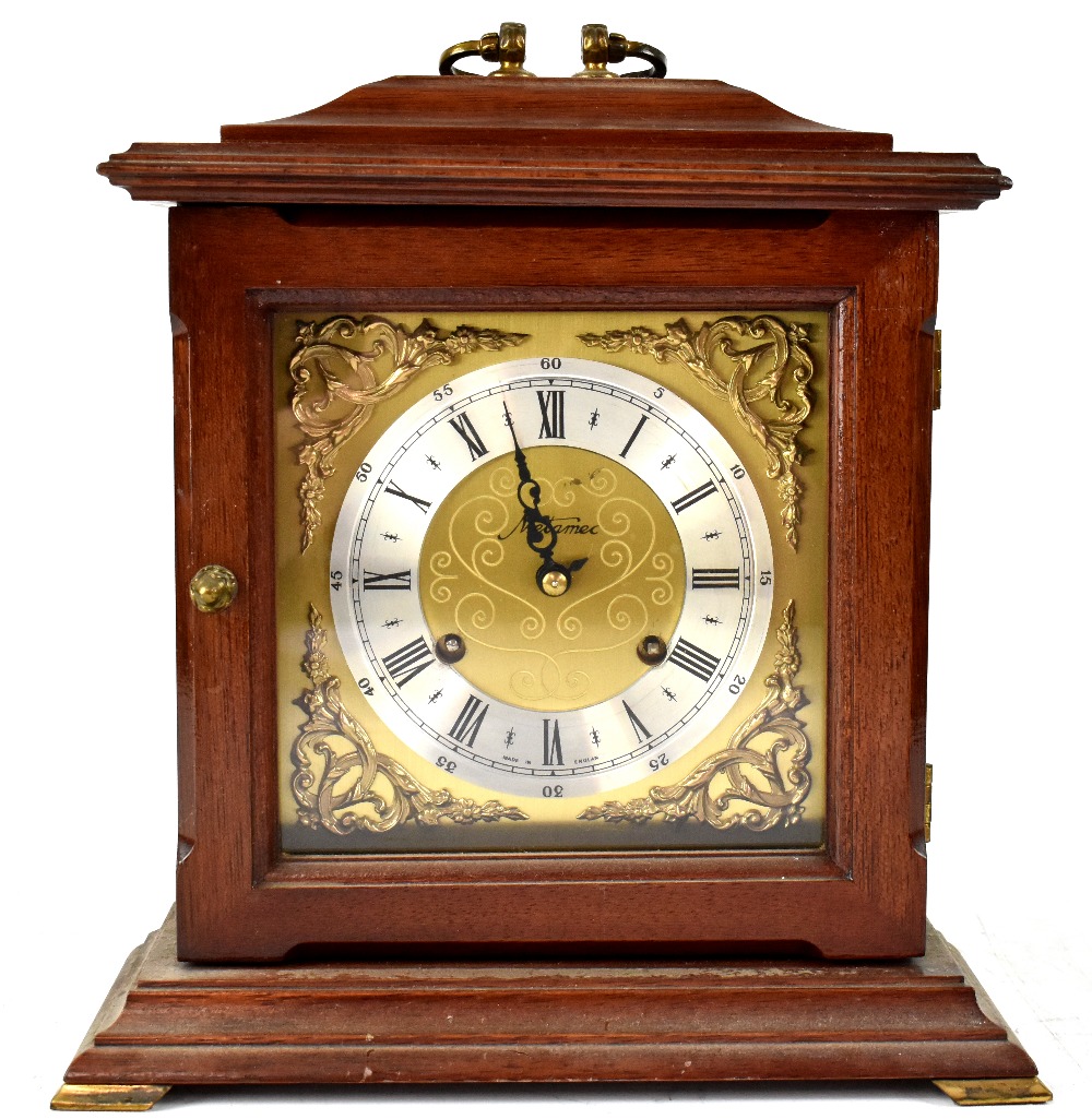 A group of various clocks to include a Metamec mahogany cased mantel clock, - Image 2 of 4