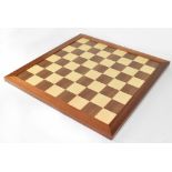 A modern Jaques 'Original Staunton' chessboard, 57 x 57cm.