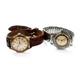 Two gentlemen's vintage wristwatches to include an Atlantic Silveraen,