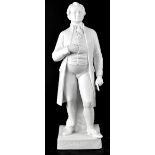 A 20th century Parian ware figure of W V Goethe, height 42cm.