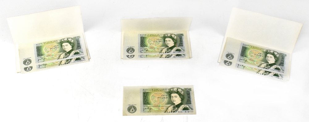 A £1 error note, series D, Jo Page, serial no.