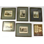 A set of five 19th century Liverpool-related hand coloured engravings comprising after S Austin;