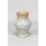 WILLIAM STAITE MURRAY (1881-1962); a stoneware baluster vase covered in chun glaze, impressed M mark