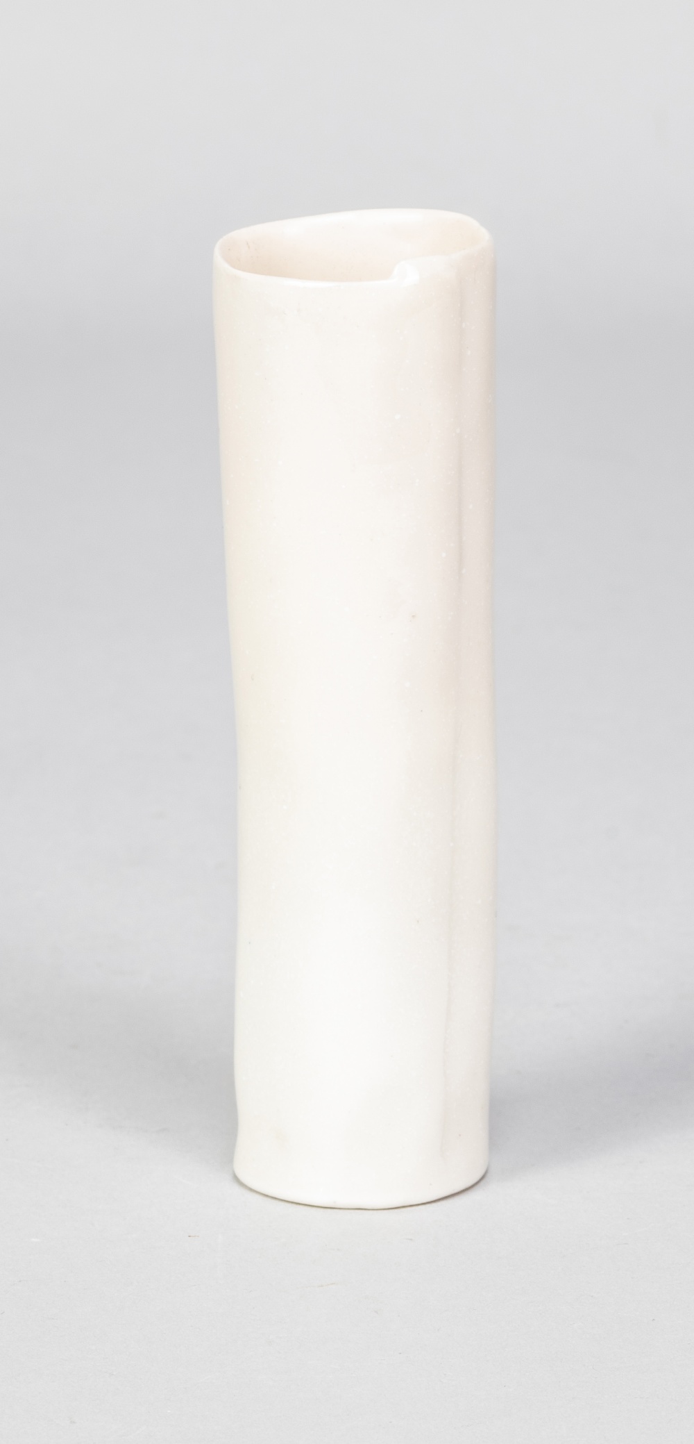 MO JUPP (1938-2018); a small cylindrical porcelain vase, incised MOJA (for Archway Ceramics) mark,