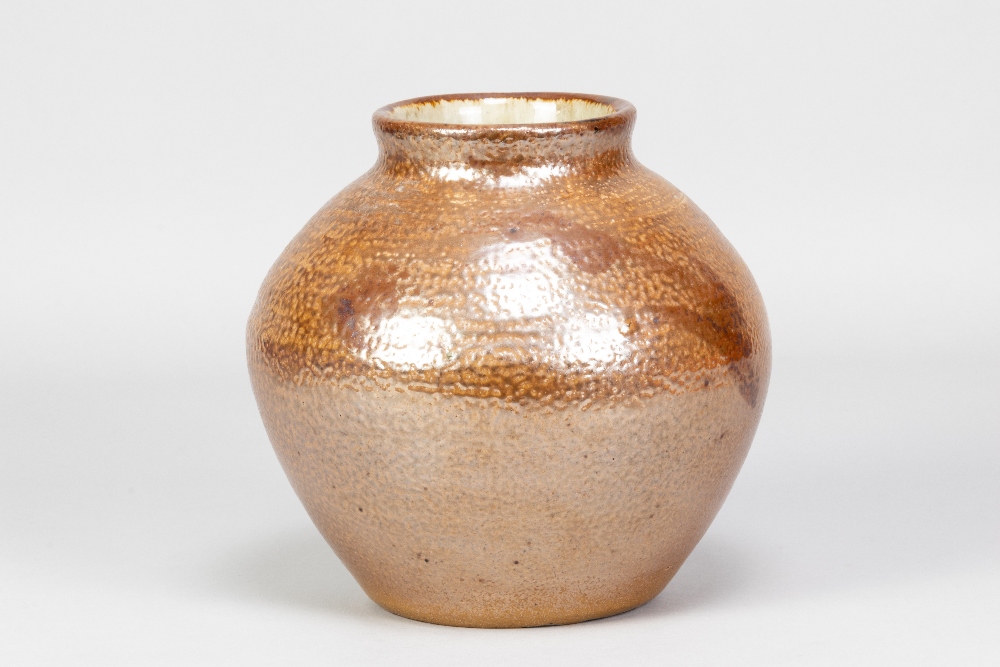 GEOFFREY WHITING (1919-1988) for Avoncroft Pottery; a stoneware vase with iron decoration on - Image 2 of 5