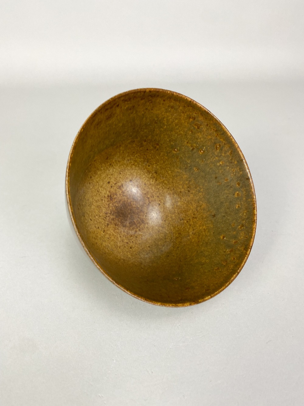 WAISTEL COOPER (1921-2003); an early stoneware footed bowl covered in mottled iron glaze, incised - Image 3 of 5