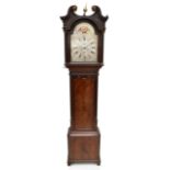 MAJOR SCHOFIELD OF SALFORD; a 19th century mahogany cased eight day longcase clock, the hood with