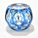 PERTHSHIRE; a limited edition faceted glass 'Penguin' paperweight, numbered 322-350, diameter 7.4cm,