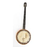 A.O WINDSOR; an Ideal cased banjo, length 90cm.Additional InformationMissing one string, knocks,