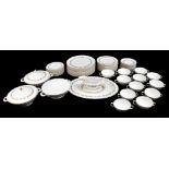 ROYAL DOULTON; a sixty-six piece 'Piedmont' pattern part dinner service comprising three tureens and