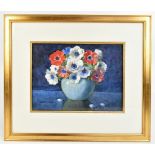 WINIFRED FLEMING; watercolour, 'Anemones', signed and titled with artist's address verso, 26.5 x