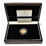 A George V full sovereign 1925, encapsulated and in The London Mint Office presentation box with