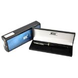 MONT BLANC; a cased fountain pen with 14ct gold nib, with box and certificate.Additional