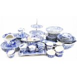 SPODE ITALIAN; an extensive tea and dinner service and assorted tableware to include storage