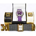 JOAN RIVERS COLLECTION; two quartz wristwatches, a boxed Gossip wristwatch and a Sekonda Seksy