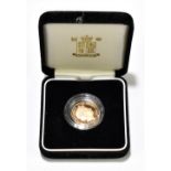 An Elizabeth II £25 'The Golden Jubilee' gold coin, approx 8.0g, encapsulated and in Royal Mint