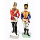 ROYAL WORCESTER; two military figures comprising 'Officer of The Royal Artillery', no.2658, and '