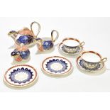 ROYAL CROWN DERBY; a nine piece 'Quail' service, decorated in the Imari palette.Additional