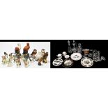 A collection of assorted ceramics and glassware to include two Royal Crown Derby loving cups, one
