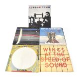 WINGS; a small group of LPs comprising 'London Town', 'Over America' gatefold edition,