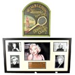 A montage of five photographs of Marilyn Monroe 1926-1962,