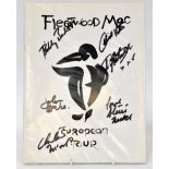 FLEETWOOD MAC; a 'European Tour' programme with the cover bearing six signatures.