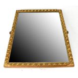Three gilt framed wall mirrors to include an easel-backed example with a hanger and one repurposed