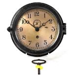 A Chelsea Clock Company circular US Military Naval ship's clock,