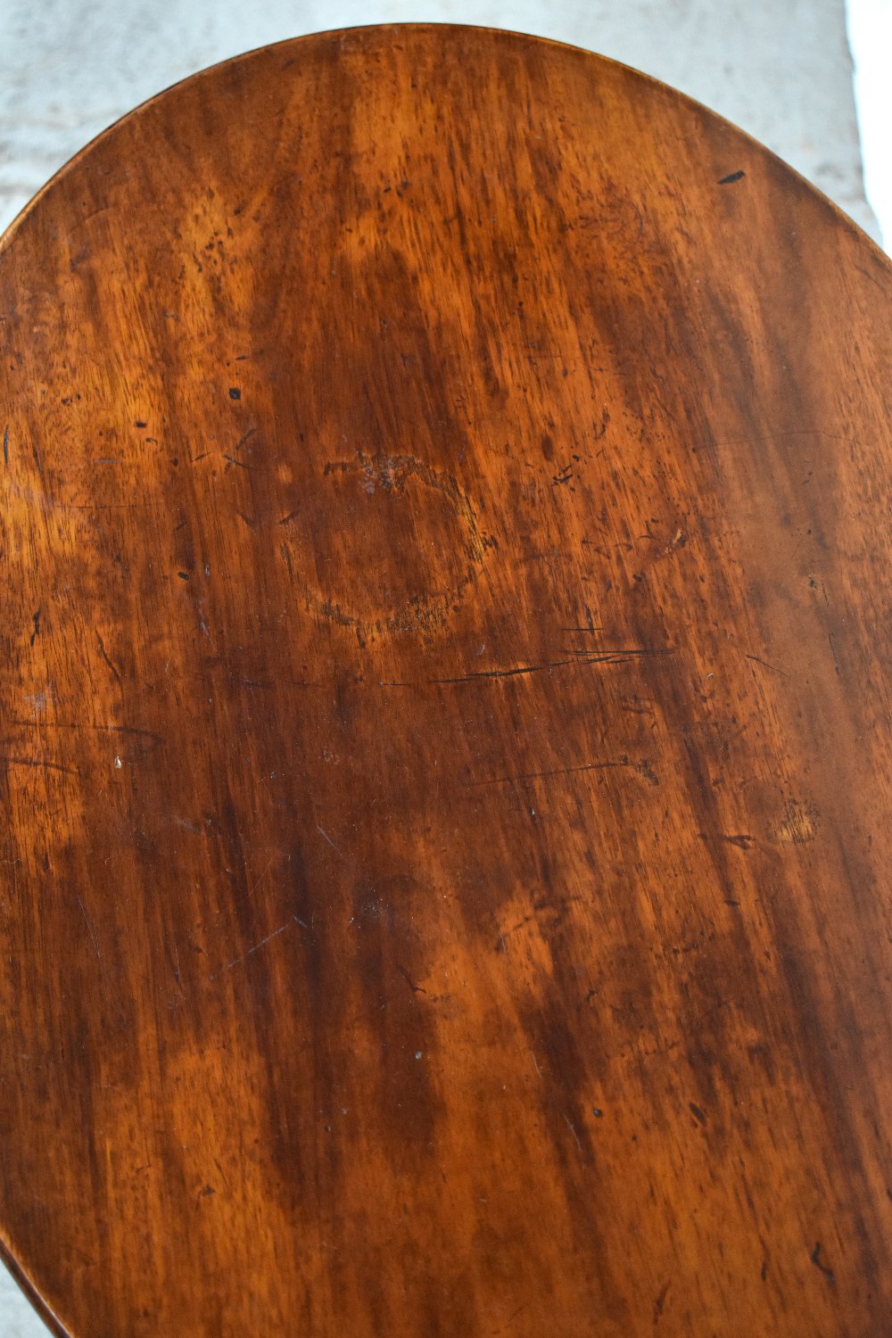 A Victorian mahogany oval tilt-top tripod occasional table, - Bild 2 aus 3