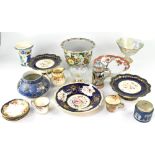 Various ceramics to include a handmade and painted porcelain J&J Ceramics Factory jardinière,