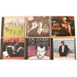 VARIOUS ARTISTS; six CDs bearing signatures including Joni Mitchell, Dolly Parton,