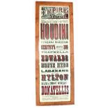 A Liverpool Empire Theatre poster dated Monday Feb 1st 1904 featuring Houdini,