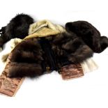A large quantity of vintage fur to include a Marshall & Snelgrove honey mink hat,