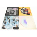 Four LPs to include Fripp & Eno 'No Pussyfooting', Jethro Tull 'Too Old to Rock 'n' Roll',