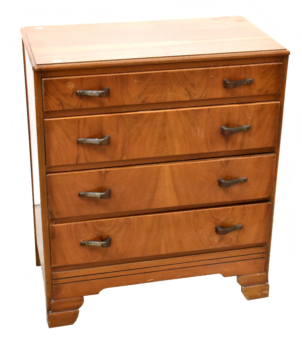 An Edwardian pine two-over-three chest of drawers to bun feet, 81 x 89cm, - Bild 2 aus 7